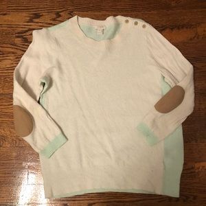 Cashmere color block sweater